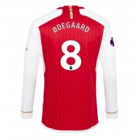 Camisa de Futebol Arsenal Martin Odegaard #8 Equipamento Principal 2023-24 Manga Comprida